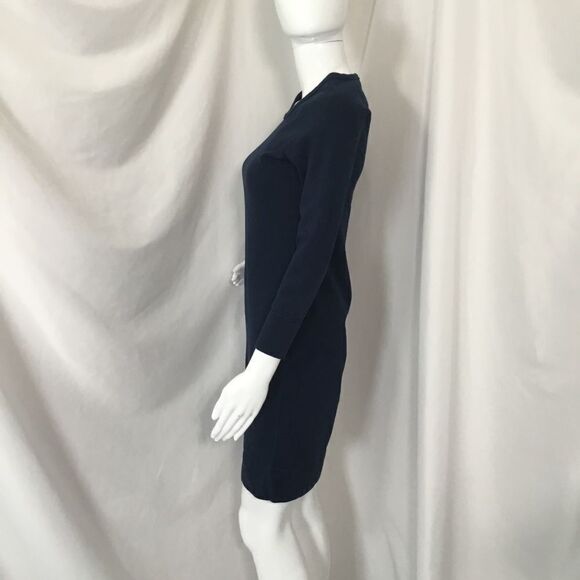 J. Crew Blue Sweatshirt Dress (H12) - Picture 2 of 6